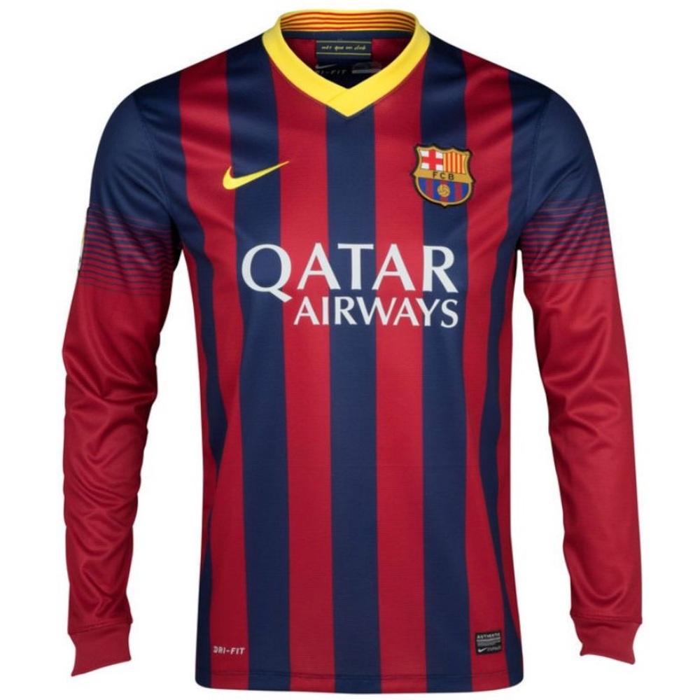 Authentic Nike Barcelona Long Sleeve Soccer Jersey